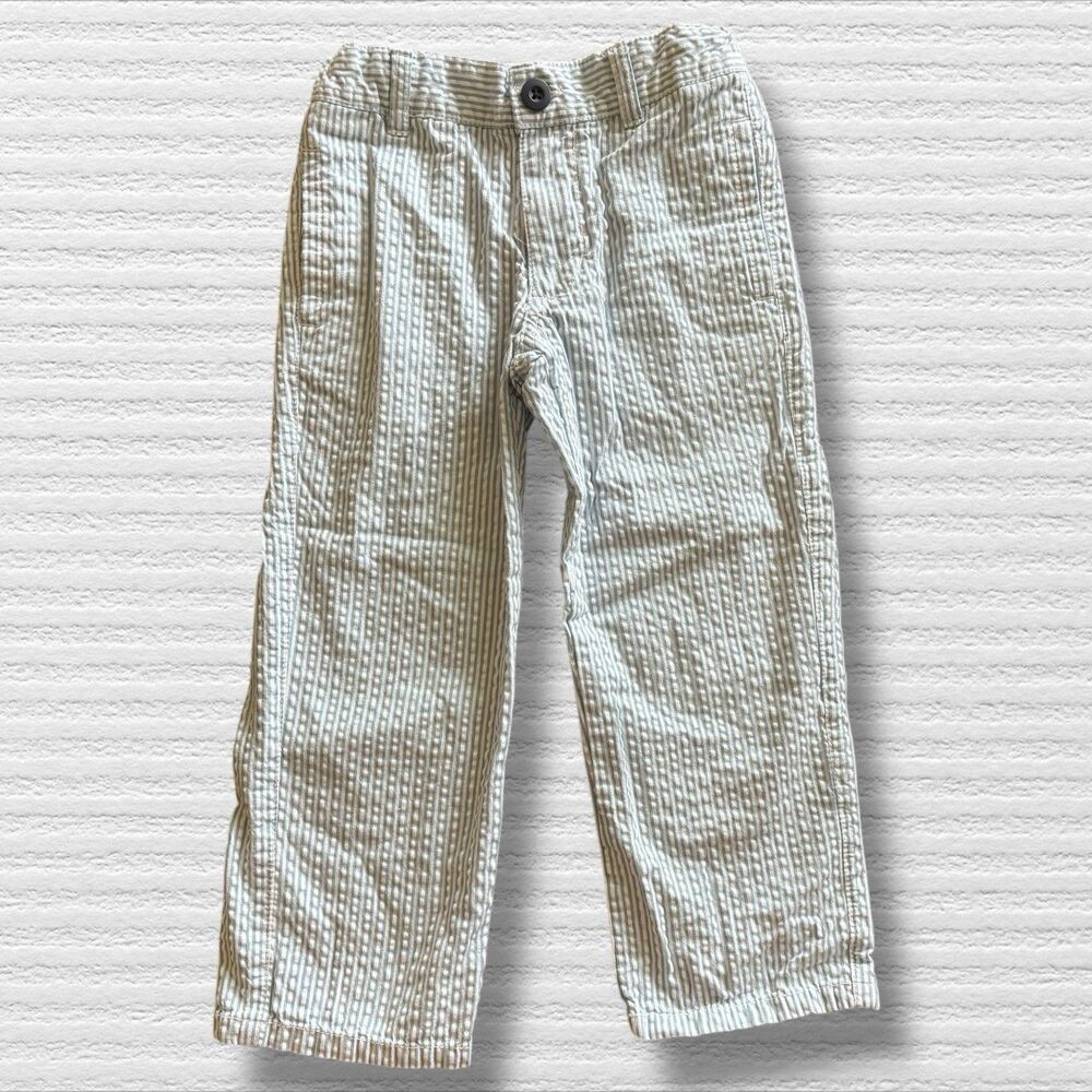 Gymboree Seersucker Pants 2014 Size 4t Blue And White